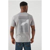 Boss Join Grx Back Print T-Shirt - Grey