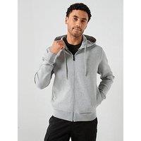 Boss Saggy Full Zip Through Hoodie - Grey