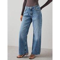 The Very Collection Low Rise Baggy Jeans - Mid Wash