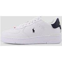 Polo Ralph Lauren Masters Court Ribbon Leather Sneakers - White