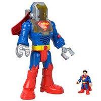 Imaginext Dc Super Friends Superman Insider & Exo Suit Robot With Lights & Sounds, 6 Pieces