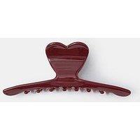 Accessorize Heart Claw Clip - Red