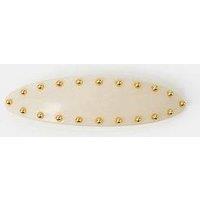 Accessorize Studded Barrette Hair Clip - Cream