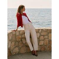 Mint Velvet Barrel Leg Jean - Cream