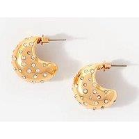 Mint Velvet Gold Tone Crystal Stud