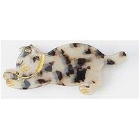Accessorize Cat Claw Clip - Brown