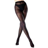 Pretty Polly Animal Pattern Tights - Black