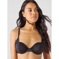 Dorina Amar-Allover Lacenon Padded Wired - Black/Nude