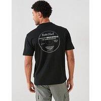 Boss Club Back Print Regular Fit T-Shirt - Black