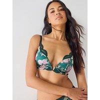 Dorina Anahi-Florallight Padded Plunge - Green