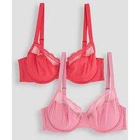 Dorina Jana-2Ppnon Padded Wired Bra - Pink/Pink