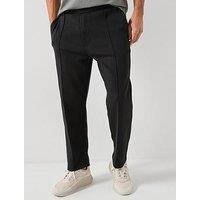 Boss Twist Pleated Joggers - Black