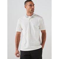 Boss Wild Nature Camo Collar Polo Shirt - White