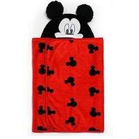 Mickey Mouse Mickey Logo Hooded Christmas Blanket 70X132Cm