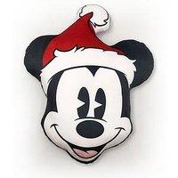 Mickey Mouse Mickey Santa Hat Shaped Christmas Cushion 30X40Cm