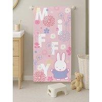 Miffy Floral Towel 70X140Cm 100% Cotton