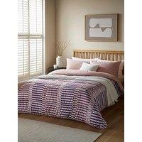 Night Lark Rosy Stripes 10.5 Tog Coverless Duvet Set