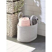 The Very Collection Grey Cotton Rope Caddy