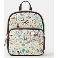 Accessorize Small London Map Print Backpack - Multi