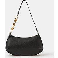 Accessorize Resin Chain Strap Shoulder Bag - Black