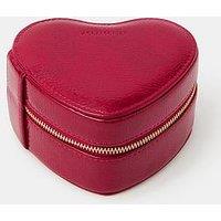Accessorize Heart Travel Jewellery Box - Red