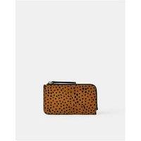 Accessorize Leather Card Holder - Animal Print
