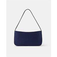 Accessorize Satin Shoulder Bag - Navy