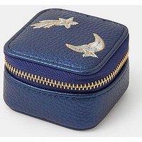 Accessorize Square Star & Moon Jewellery Box - Navy
