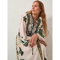 Monsoon Zenya Print Dress - Green