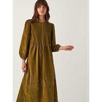 Monsoon Joyce Cord Dress - Green
