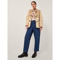 Monsoon Teri Borg Mix Jacket - Beige