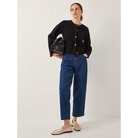 Monsoon Bria Crew Neck Cardigan Black - Black