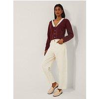 Monsoon Layla Lace Cardi - Cherry