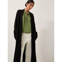 Monsoon Sade Shawl Coatigan - Black