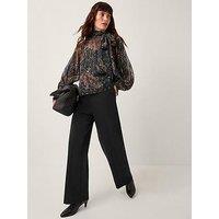 Monsoon Payton Ponte Trouser - Black