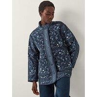 Monsoon Mandy Print Cord Jacket - Navy