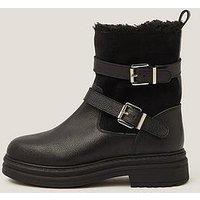 Monsoon Leya Shearling Boot - Black