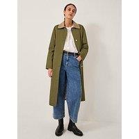 Monsoon Lucy Trench Coat - Khaki Green