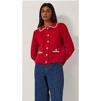 Monsoon Nina Knit Jacket - Red