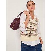 Monsoon Ella Emb Tank - Ivory