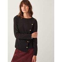 Monsoon Bonnie Button Jumper - Black