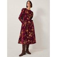Monsoon Yasmina Floral Dress - Cherry