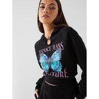 Versace Jeans Couture Butterfly Logo Hoodie - Black