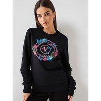 Versace Jeans Couture Logo Butterfly Sweatshirt - Black