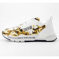 Versace Jeans Couture Fondo Dynamic Baroque Print Trainers - White