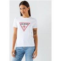 Guess Jeans Short Sleeve Slim Iconic T-Shirt - White