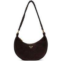 Guess Amita Suede Mini Hobo Handbag - Brown
