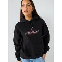Guess Jeans Oversized American Tradition Hoodie - Black
