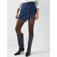 Guess Jeans Wrap Denim Skort - Blue