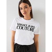 Versace Jeans Couture Logo Patent T-Shirt - White